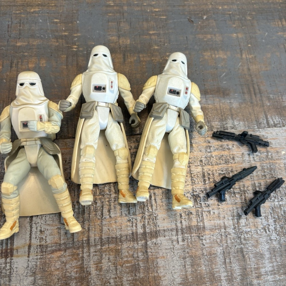 Star Wars Kenner Power of the Force POTF2 Hoth Snowtroopers 1997 THREE FIGURES